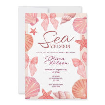 Invitación de baby shower para una niña