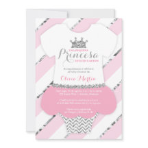 Invitación de Baby Shower para una princesa