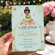 Invitación de Baby Shower Pastel de Princesita