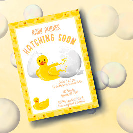 Invitación de Baby Shower 'Pato Pequeño a Punto de