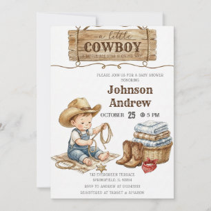 Invitación de Baby Shower Personalizada para un Pe
