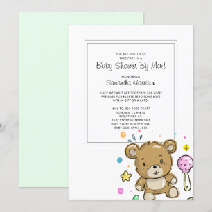 Invitación de Baby Shower por correo