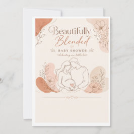 Invitación de Baby Shower Preciosamente Combinada