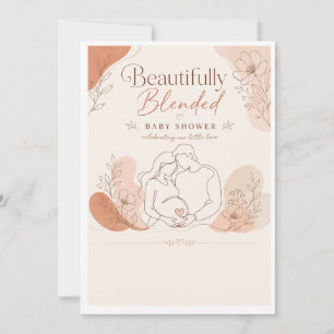 Invitación de Baby Shower Preciosamente Combinada
