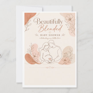 Invitación de Baby Shower Preciosamente Combinada
