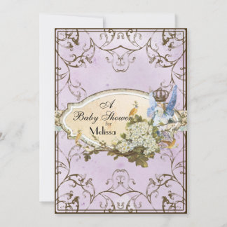 Invitación de Baby Shower - Princesa de Faerie enc