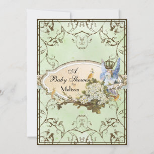 Invitación de Baby Shower - Princesa de Faerie enc