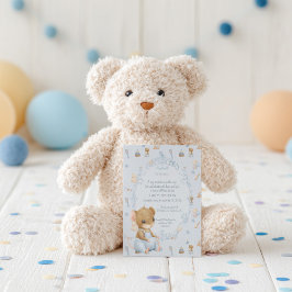 Invitación de Baby Shower Ratón Pequeño Dulce