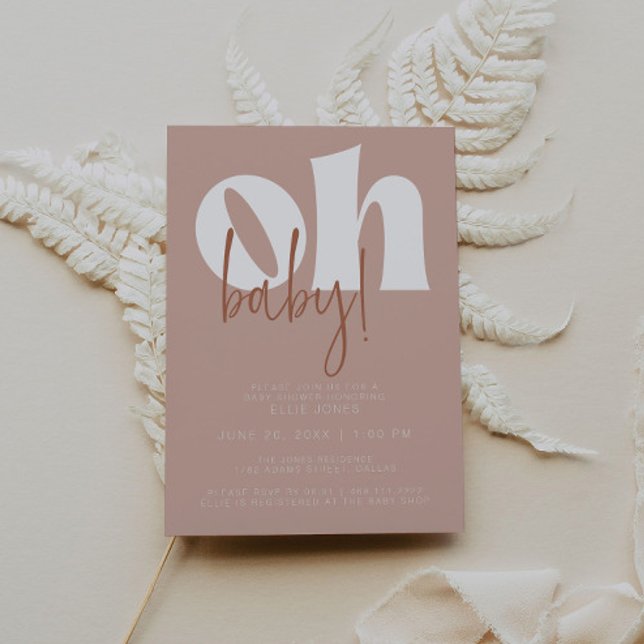 Invitación de Baby Shower retro (Subido por el creador)