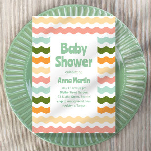 Invitación de Baby Shower Ric Rac