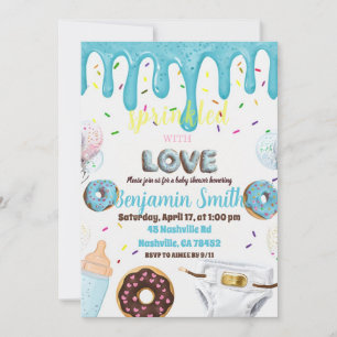 Invitación de Baby Shower 'Rociado con Amor' Don