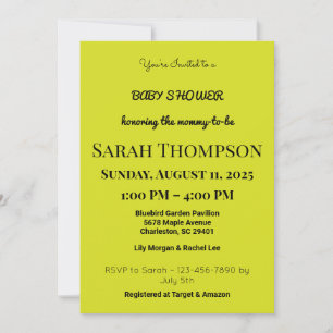 Invitación de Baby Shower rosa de Rubor para un ni