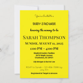 Invitación de Baby Shower rosa de Rubor para un ni