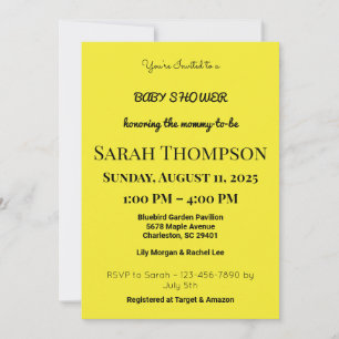Invitación de Baby Shower rosa de Rubor para un ni