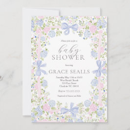 Invitación de baby shower rosa y azul grandmillenn