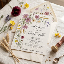 Invitación de Baby Shower Rústica de Flores Silves