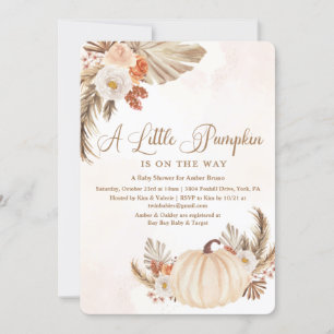 Invitación de Baby Shower Rústica de una Pequeña C