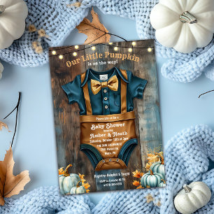 Invitación de Baby Shower Rústica de una Pequeña C