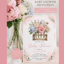 Invitación de Baby Shower Rústico Científico