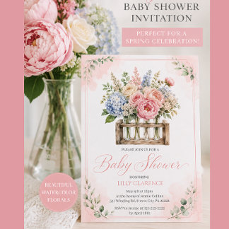 Invitación de Baby Shower Rústico Científico