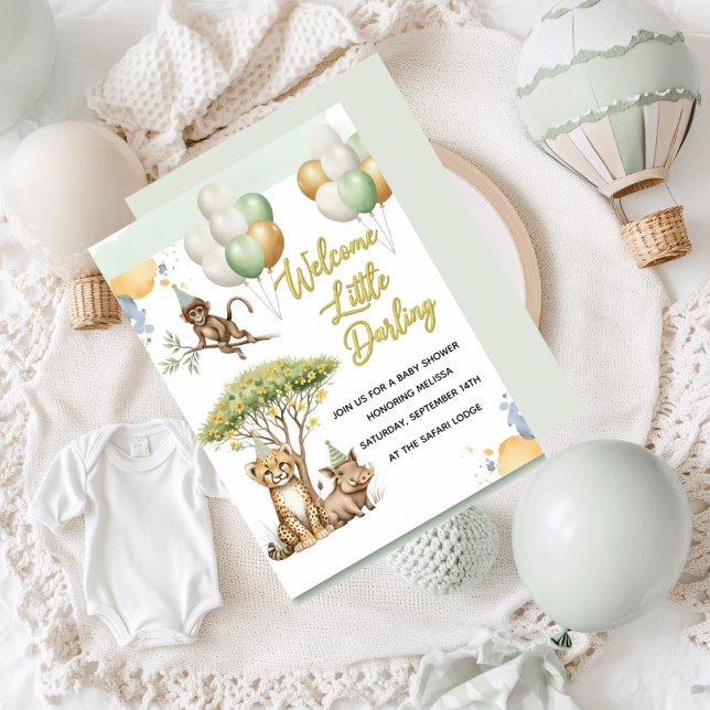 Invitación de Baby Shower Safari (Subido por el creador)