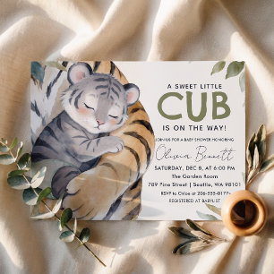 Invitación de Baby Shower Safari de Cachorro de Ti