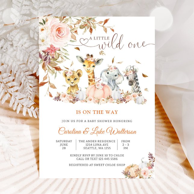 Invitación de Baby Shower Safari Salvaje (Subido por el creador)