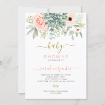 Invitación de Baby Shower satisfactoria