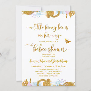Invitación de Baby Shower sobre el tema de Little 