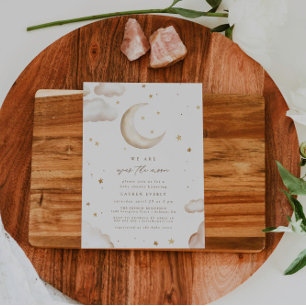 Invitación de Baby Shower 'Sobre la Luna'