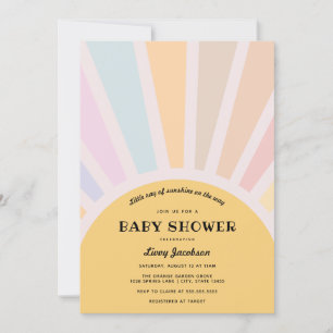 Invitación de Baby Shower Sunshine
