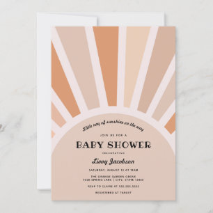 Invitación de Baby Shower Sunshine