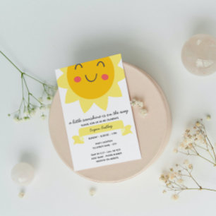 Invitación de Baby Shower Sunshine