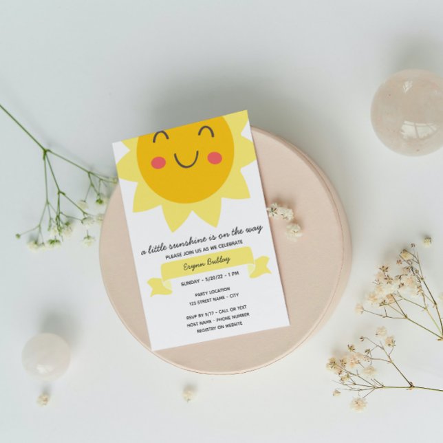 Invitación de Baby Shower Sunshine (Subido por el creador)