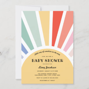 Invitación de Baby Shower Sunshine