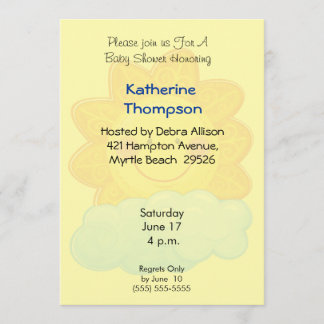 Invitación de Baby Shower Sunshine