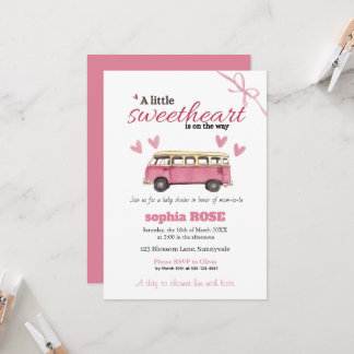 Invitación de Baby Shower Sweetheart 