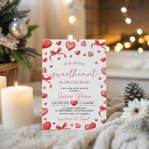 Invitación de Baby Shower Sweetheart Niña