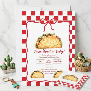 Invitación de Baby Shower 'Taco Bout A Baby', Cuad