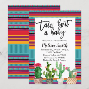 Invitación de Baby Shower Taco Bout Baby