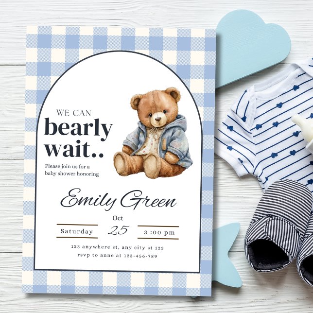 Invitación de Baby Shower Teddy Bear, Baby Shower  (Subido por el creador)