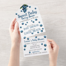 Invitación de Baby Shower Todo en Uno