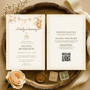Invitación de Baby Shower Todo en Uno: El Bebé est