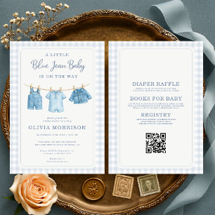 Invitación de baby shower Todo en Uno Línea de Rop