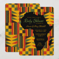 Invitación de Baby Shower Tribal Africano