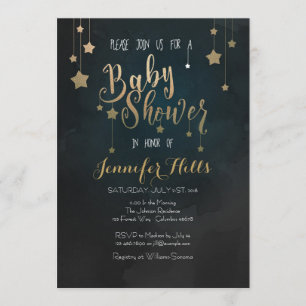 Invitación de Baby Shower Twinkle Twinkle Little S