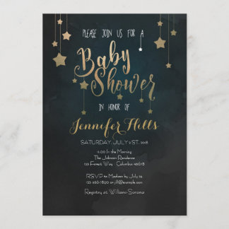 Invitación de Baby Shower Twinkle Twinkle Little S