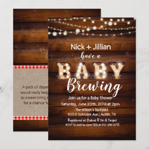 Invitación de Baby Shower 'Un Bebé se Está Gestand