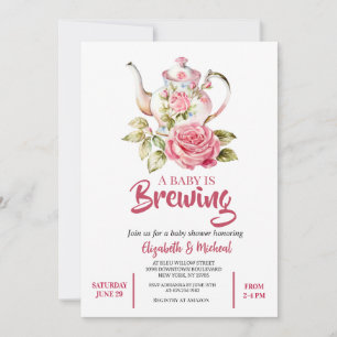 Invitación de Baby Shower 'Un Bebé se Está Gestand