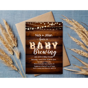 Invitación de Baby Shower 'Un Bebé se Está Gestand
